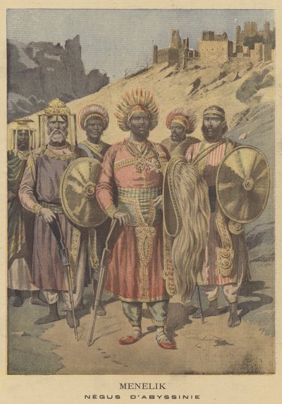 Menelik, Negus of Abyssinia by French School